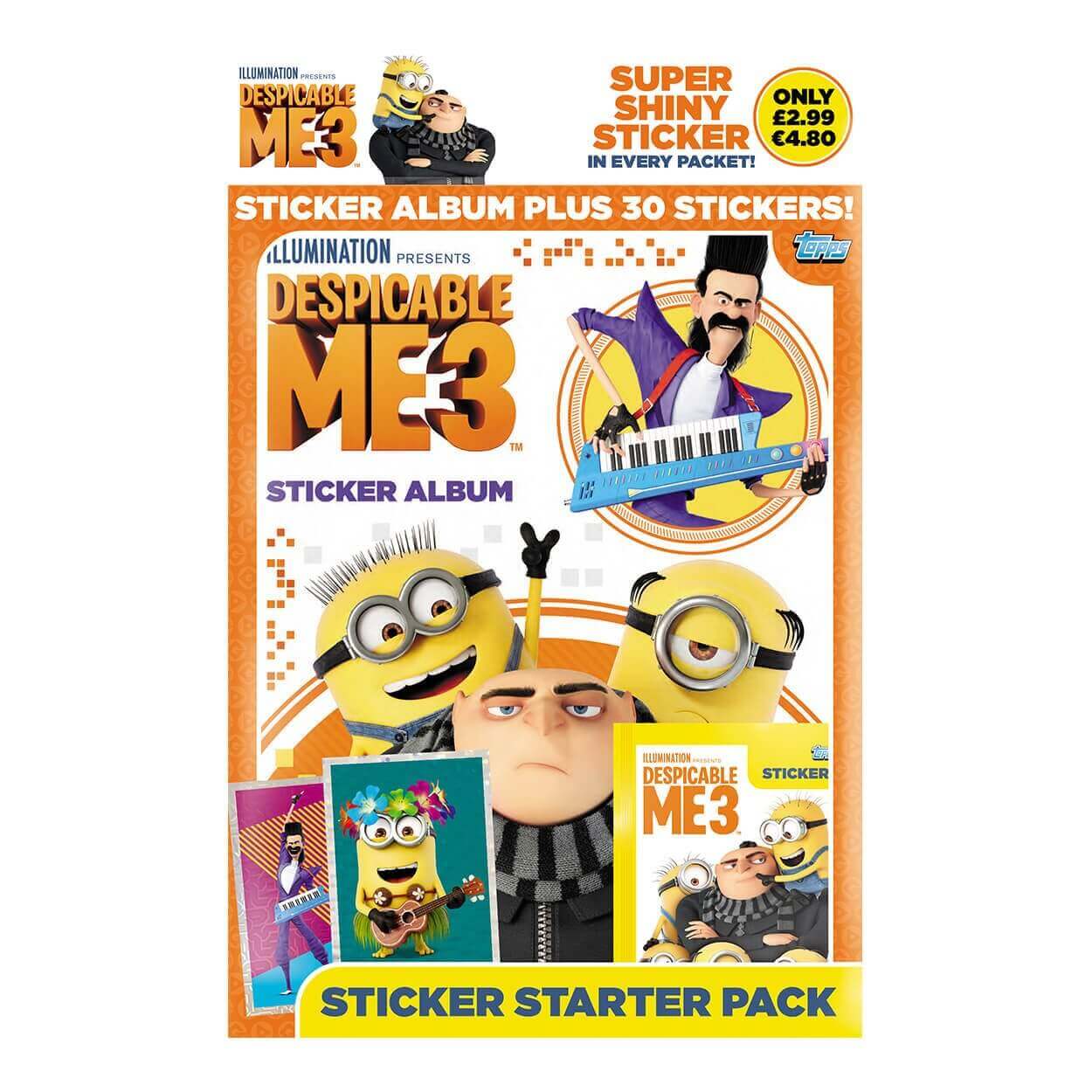 ToppsDespicable Me 3 Sticker CollectionProduct: Starter Pack (30 Stickers)Sticker CollectionEarthlets