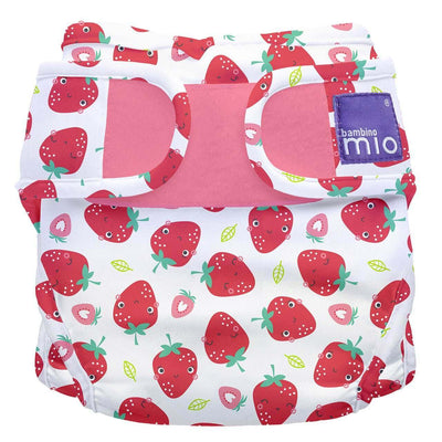 Bambino Mio Mioduo Reusable Nappy Cover Size: Size 1 Colour: Strawberry Cream reusable nappies nappy covers Earthlets