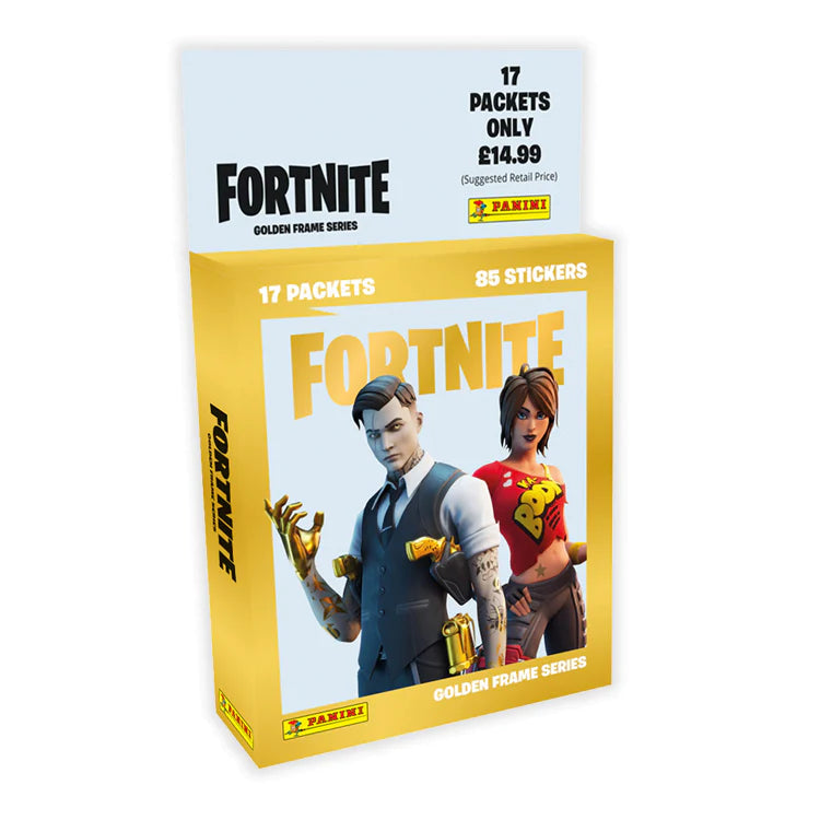 PaniniFortnite Gold Frame Sticker CollectionProduct: Mega Multiset (17 Packets)Sticker CollectionEarthlets