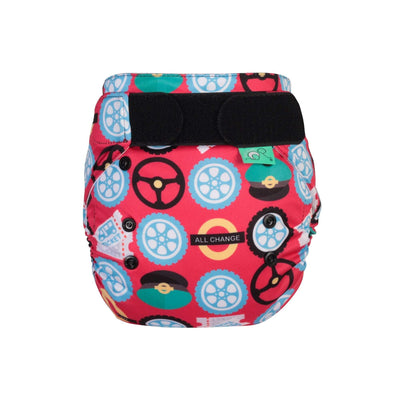 Tots Bots EasyFit Star Nappy All-in-one Colour: Wheels on the Bus reusable nappies Earthlets