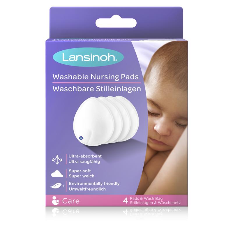 Lansinoh| Washable Nursing Pads - 4 Pack | Earthlets.com |  | breast feeding & accessories