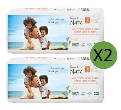 Naty Size 5 Eco Nappies - 40 pack Multi Pack: 1 disposable nappies size 5 Earthlets