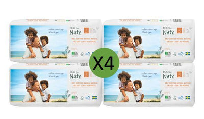 Naty Size 5 Eco Nappies - 40 pack Multi Pack: 4 disposable nappies size 5 Earthlets