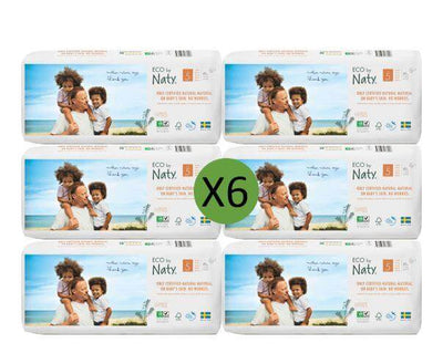Naty Size 5 Eco Nappies - 40 pack Multi Pack: 6 disposable nappies size 5 Earthlets