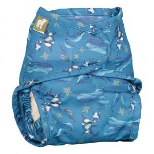 Little LambNappy WrapColour: AubergineSize: Size 1reusable nappies nappy coversEarthlets